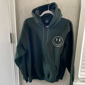 Dark green hoodie sweatshirt